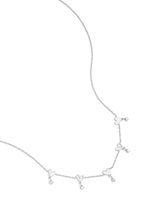 Goudkleurige hartjes ketting dames met steentjes
