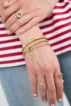 Bangles met hangende bloem charm