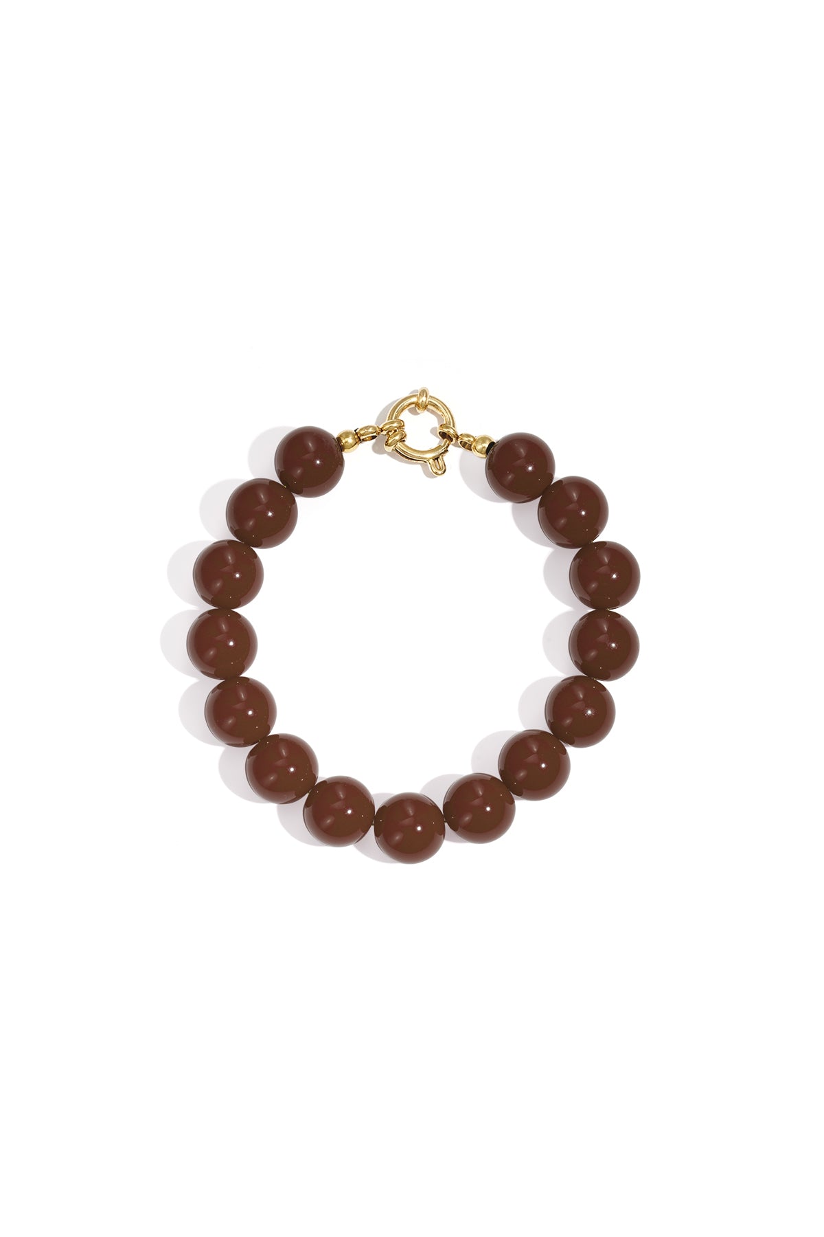Boho kralenarmband dames met kleuraccent