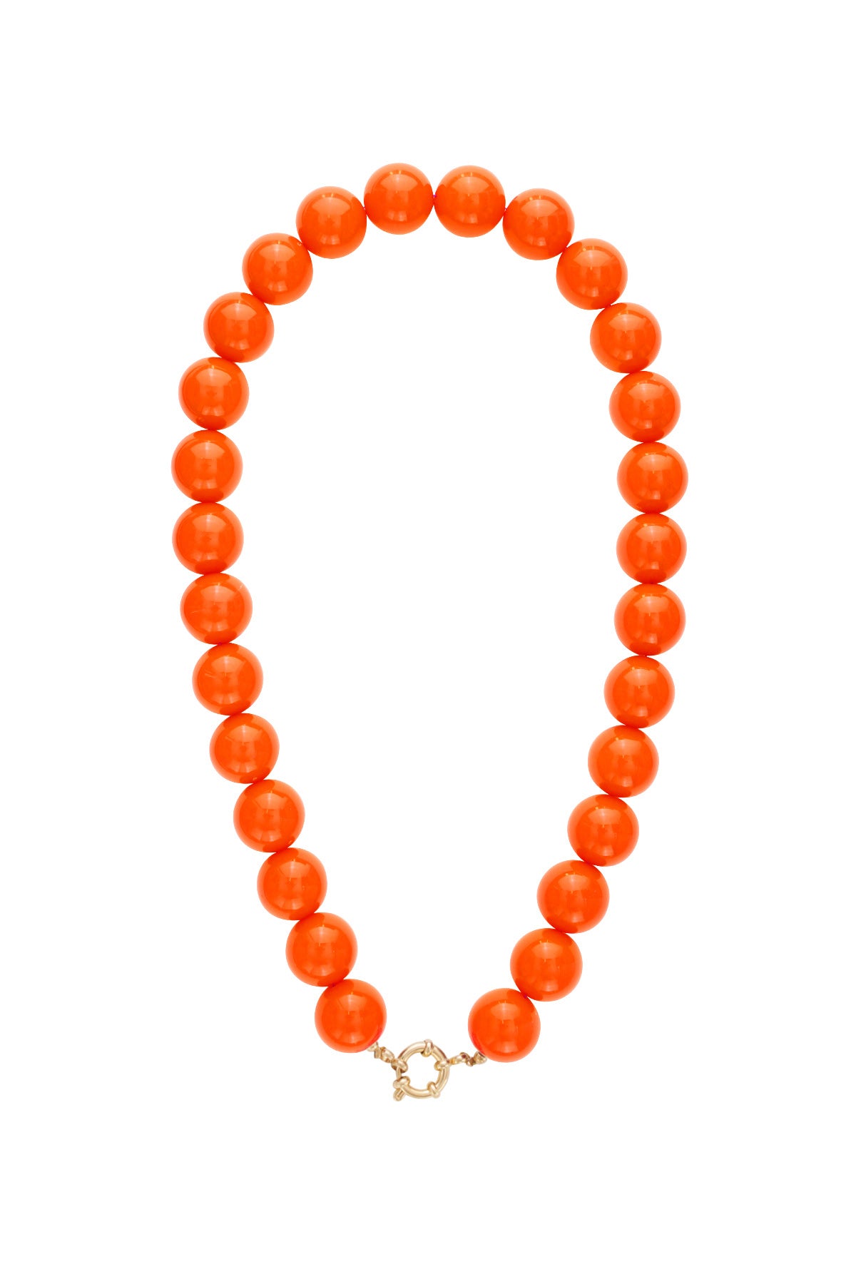 Hars kralen kettingen kralen casual dagelijks eenvoudig serie dames sieraden-15mm