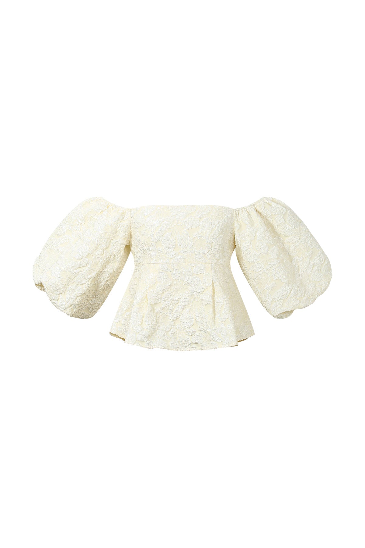 Casual pofmouw top dames met subtiele textuur