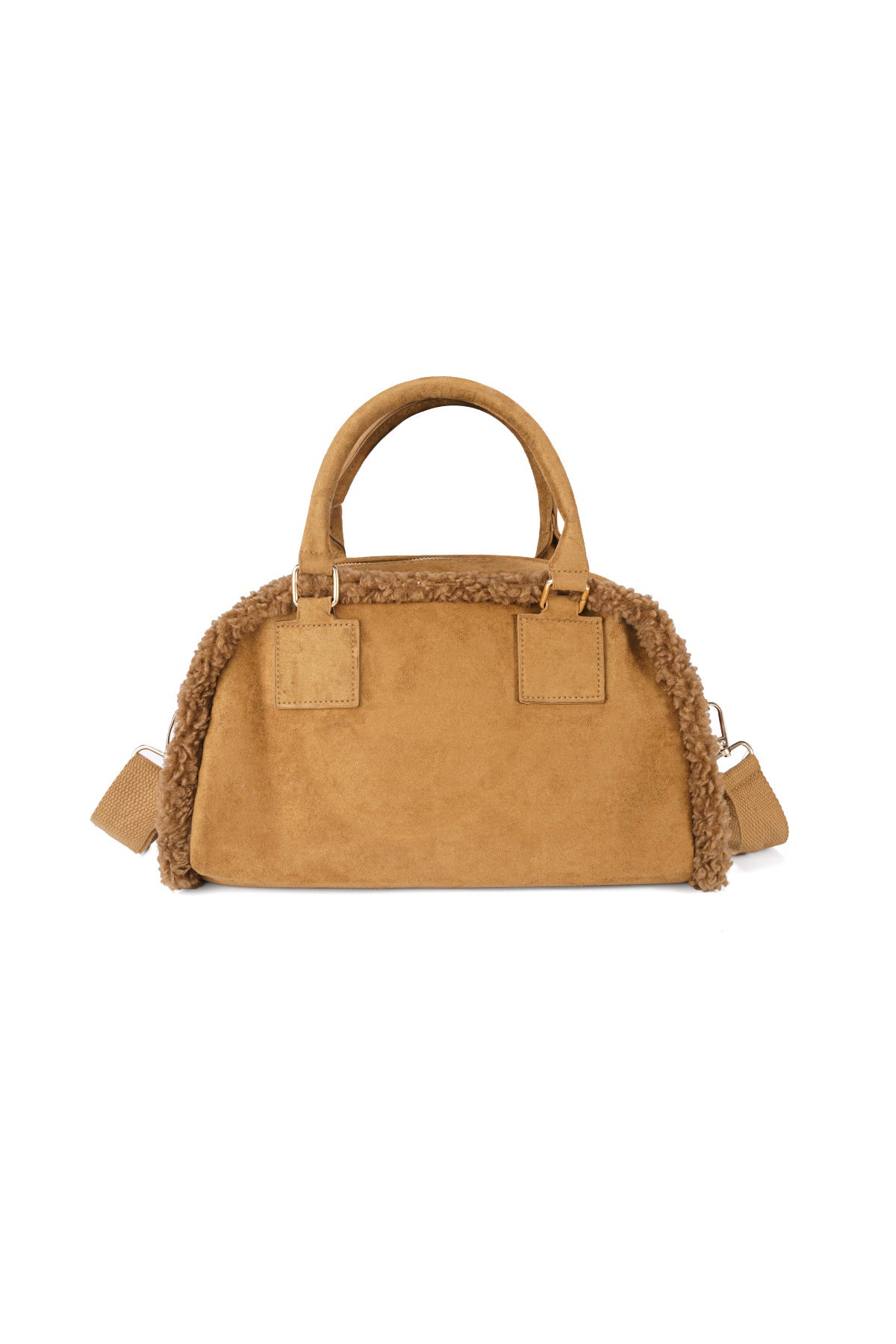 Mabel teddy schoudertas in beige, bruin of zwart | Zia Dee
