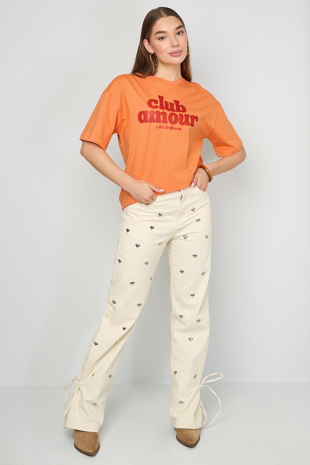 Dames T-shirt katoen voor casual dagelijkse outfit