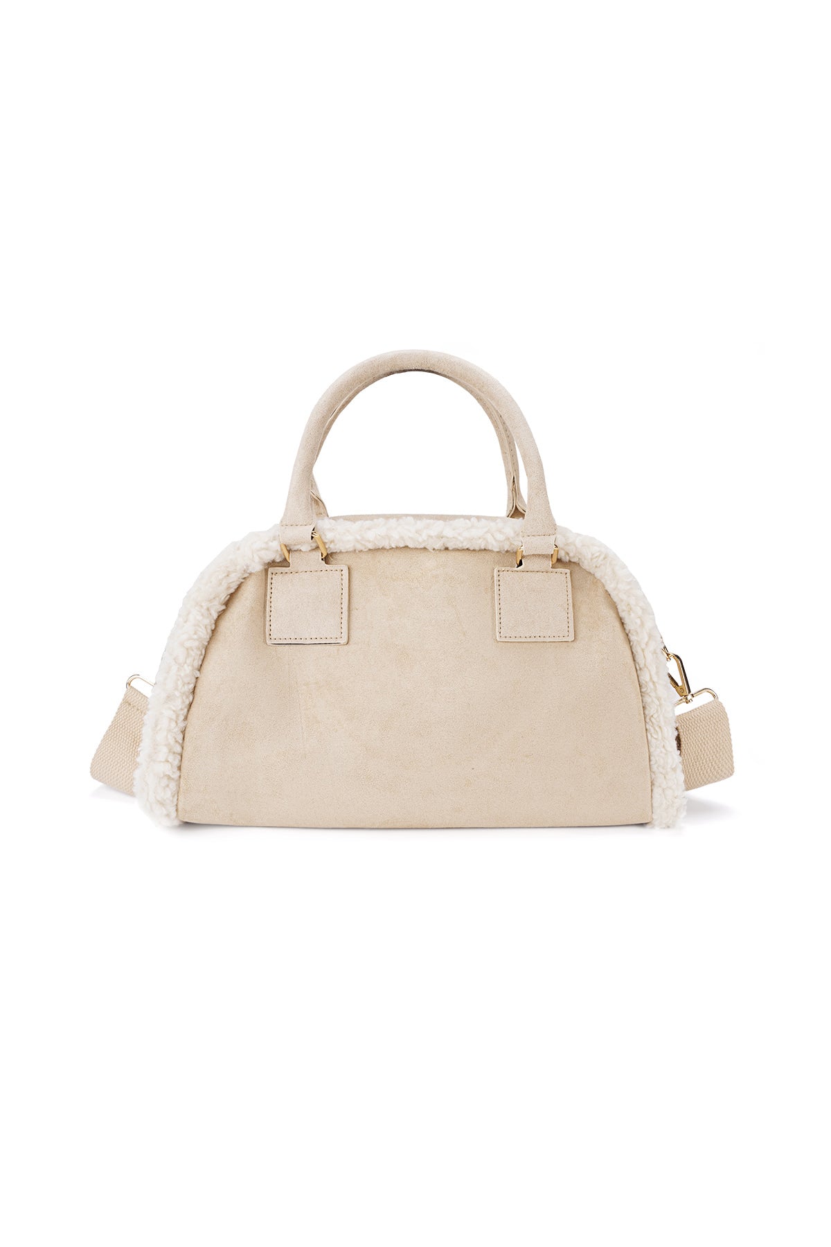 Mabel teddy schoudertas in beige, bruin of zwart | Zia Dee
