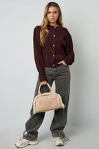 Mabel teddy schoudertas in beige, bruin of zwart | Zia Dee