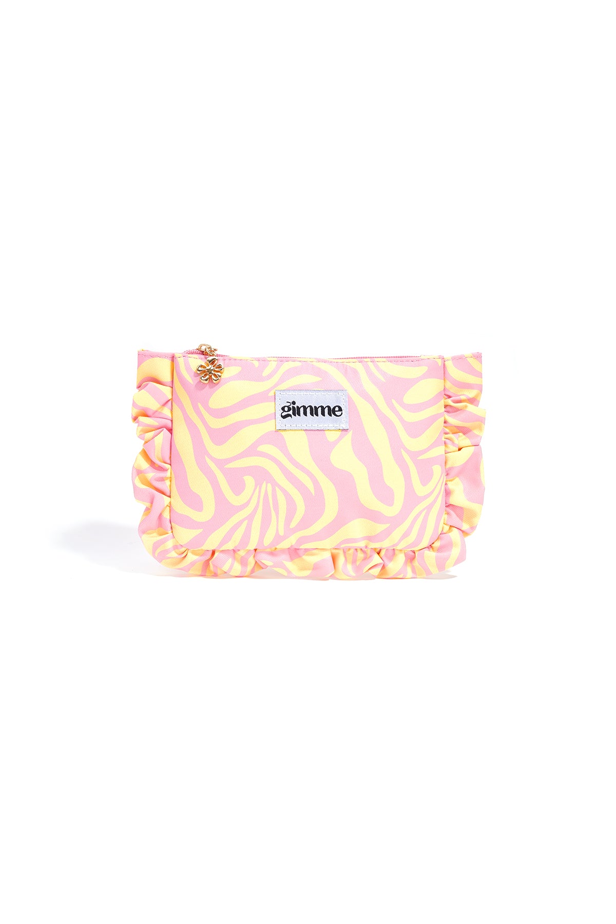 Speelse beauty pouch met ruches
