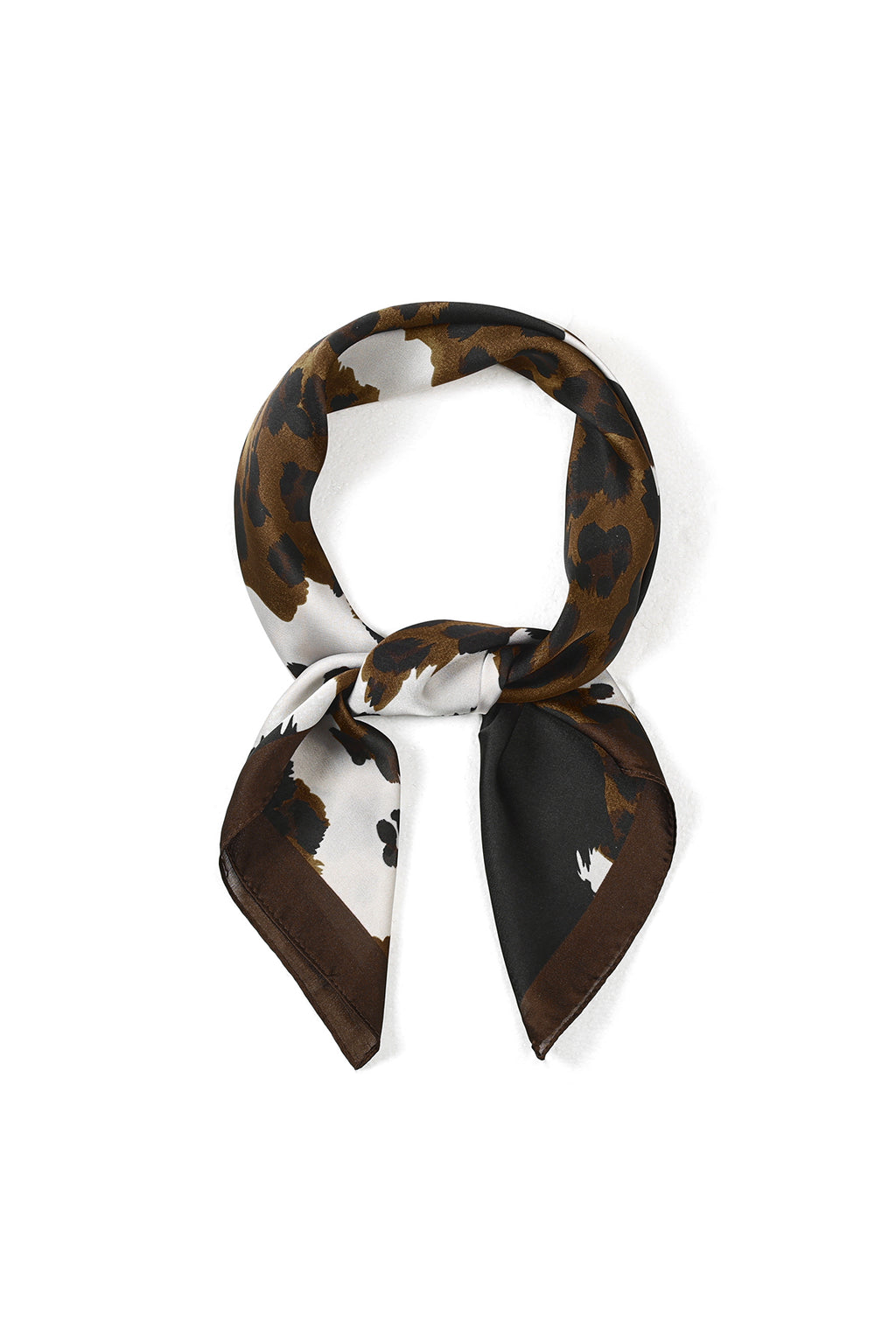 Bruine dierenprint sjaal voor dames als zomerse accessoire