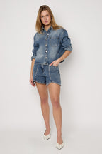 Strass Denim Short