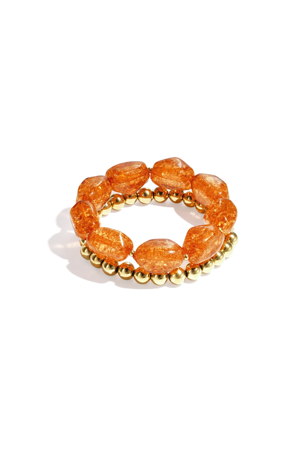 Armbandenset met chunky kralen