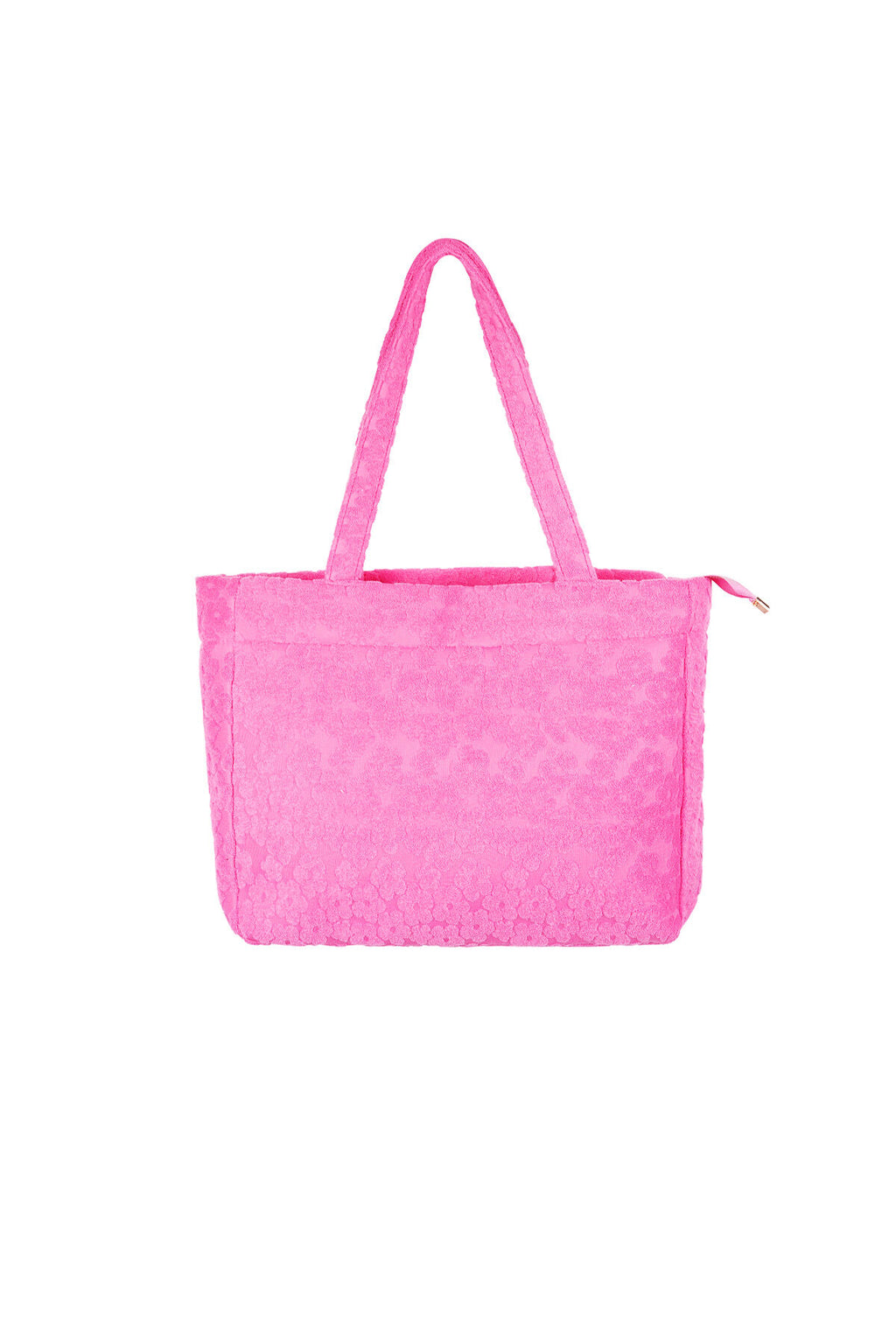 Flora shopper met bloemenprint in fuchsia of beige | Zia Dee