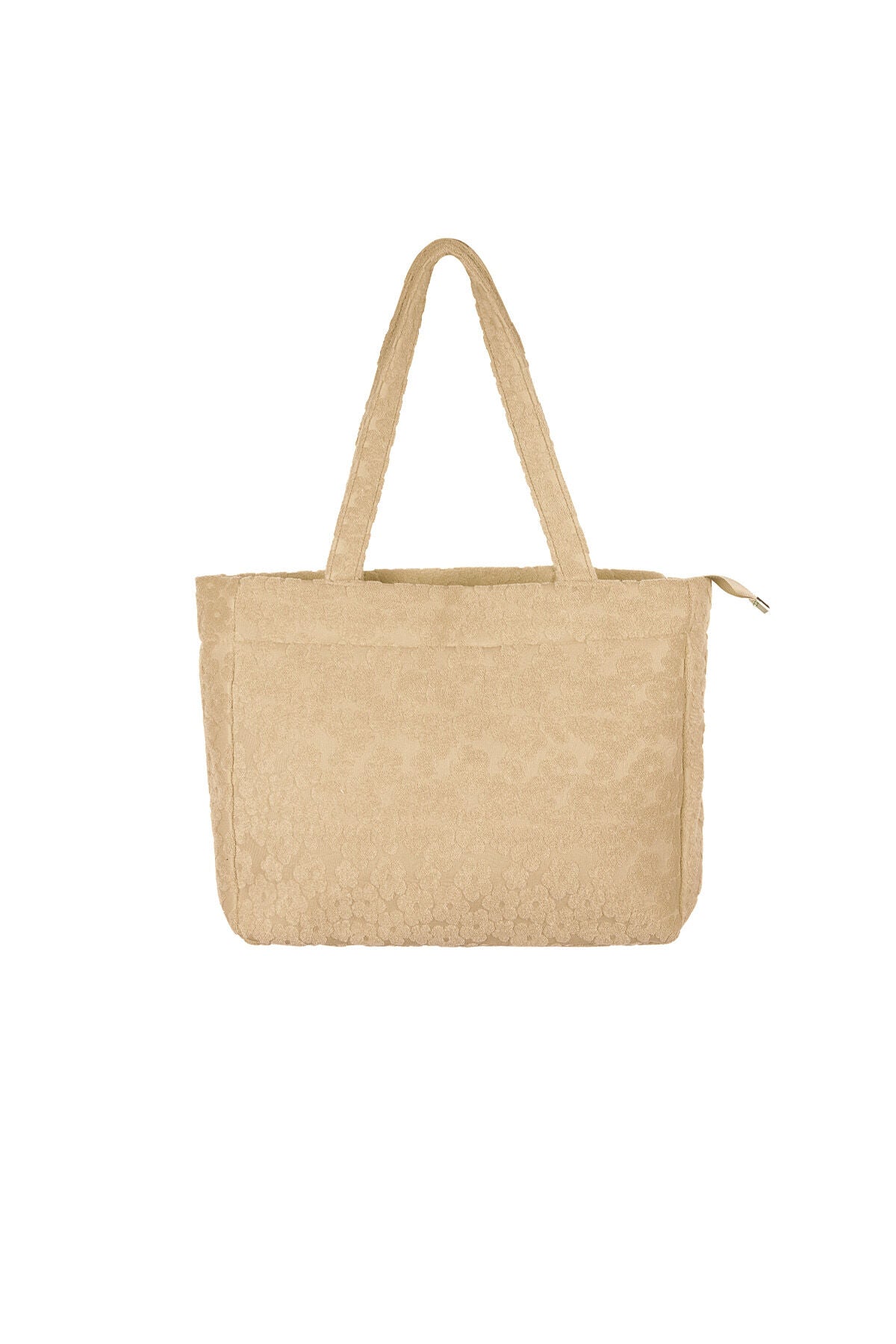 Flora shopper met bloemenprint in fuchsia of beige | Zia Dee
