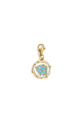 Sieraden bedel roos op munt DIY