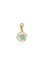 Sieraden bedel roos op munt DIY