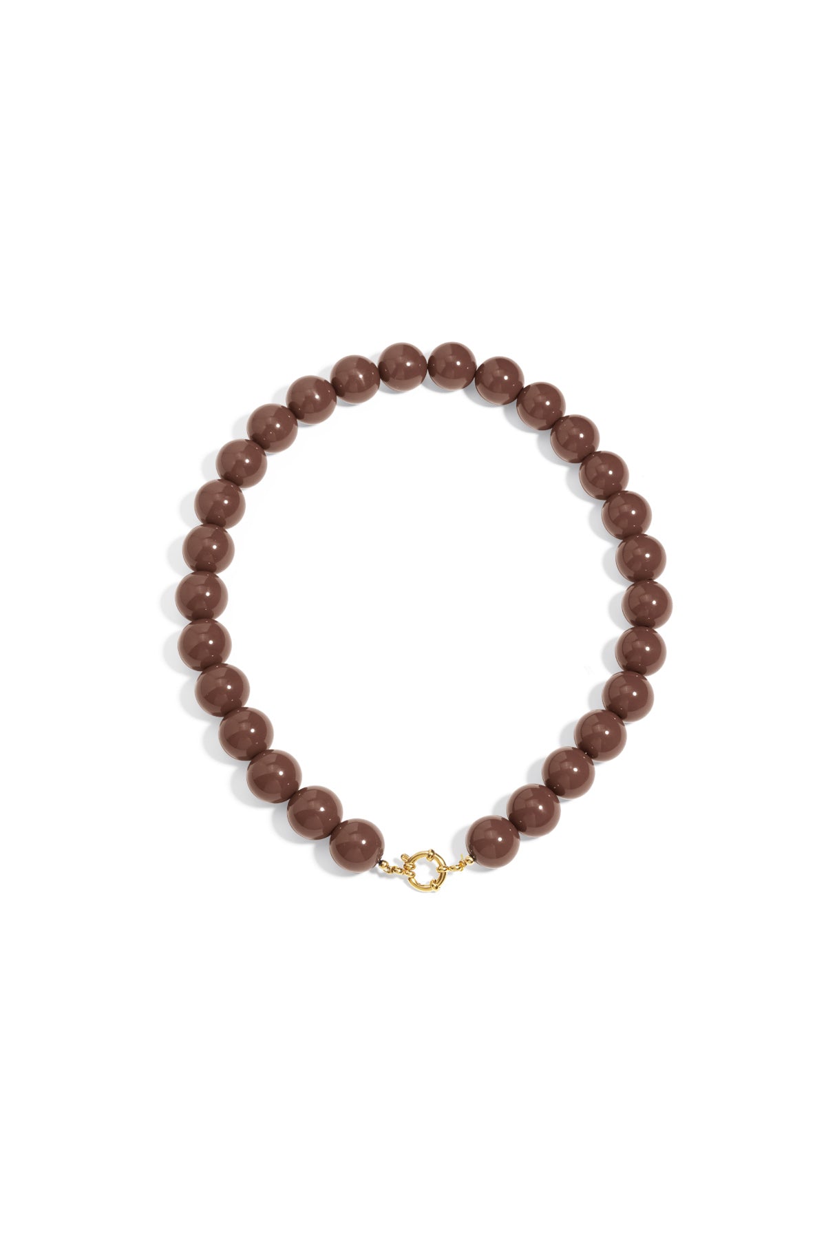 Hars kralen kettingen kralen casual dagelijks eenvoudig serie dames sieraden-15mm