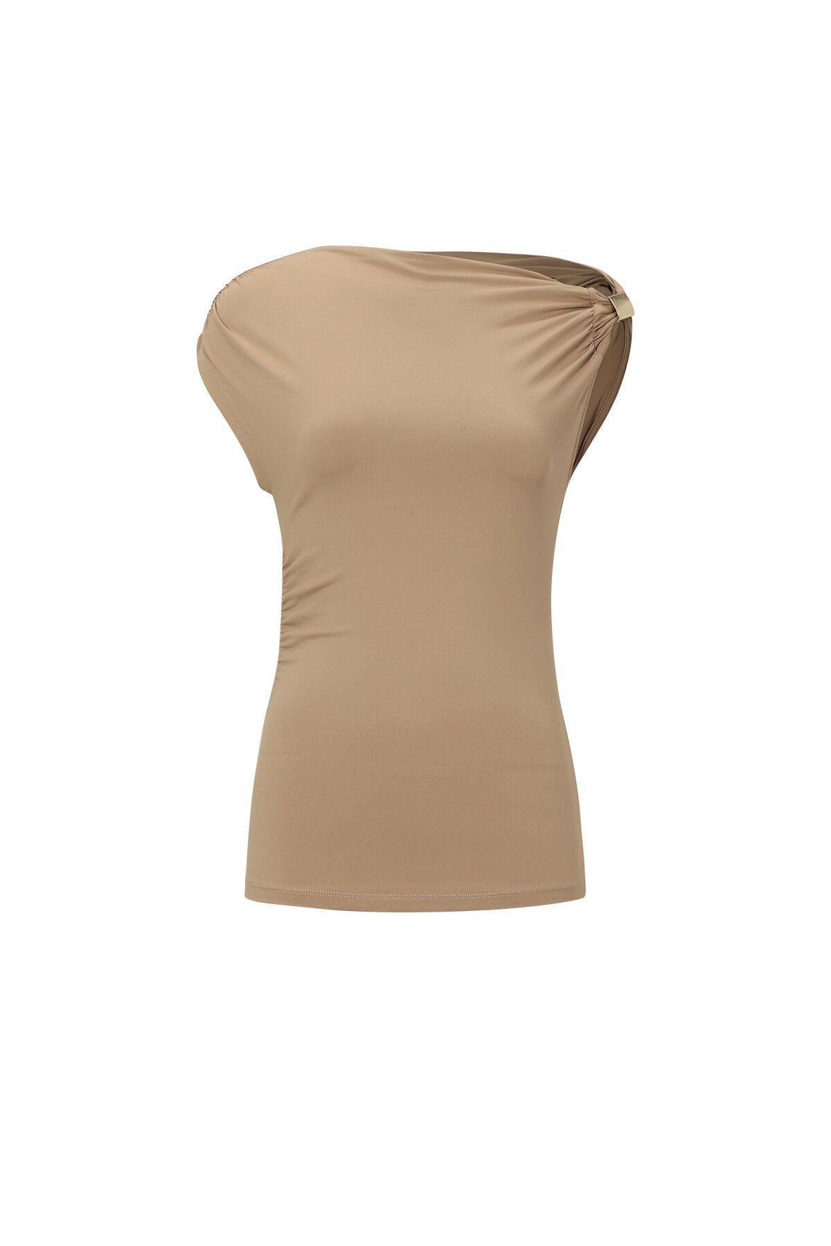 Off shoulder top dames in wit roze of lichtbruin