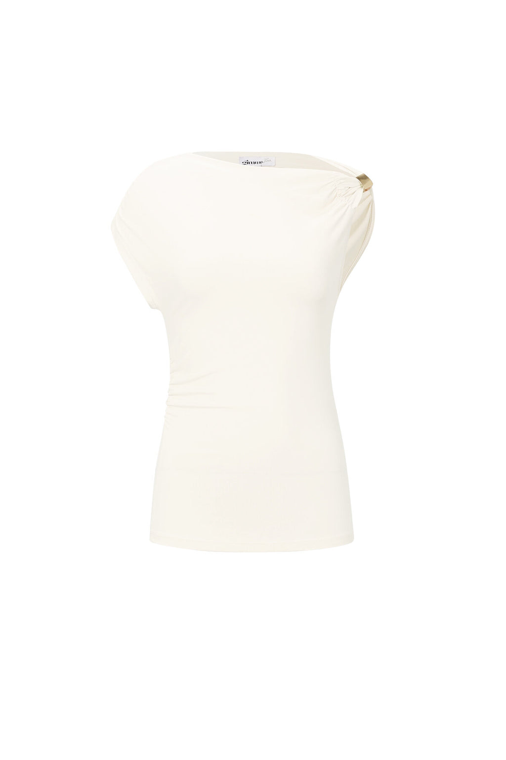 Basic dames top off shoulder met vrouwelijke uitstraling