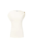 Basic dames top off shoulder met vrouwelijke uitstraling