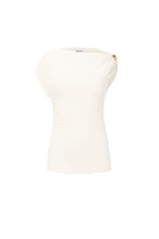 Basic dames top off shoulder met vrouwelijke uitstraling