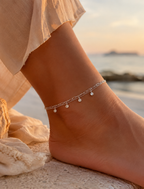 Sparkle Chain Anklet Silver – Stainless Steel Anklet with Rhinestones