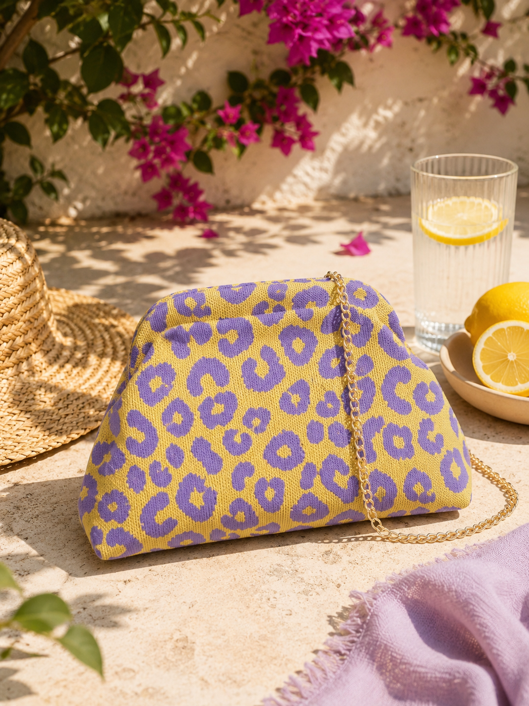 Handtas met luipaardprint