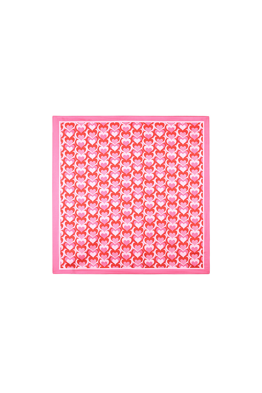 Roze zomersjaal met hartjesmotief voor dames