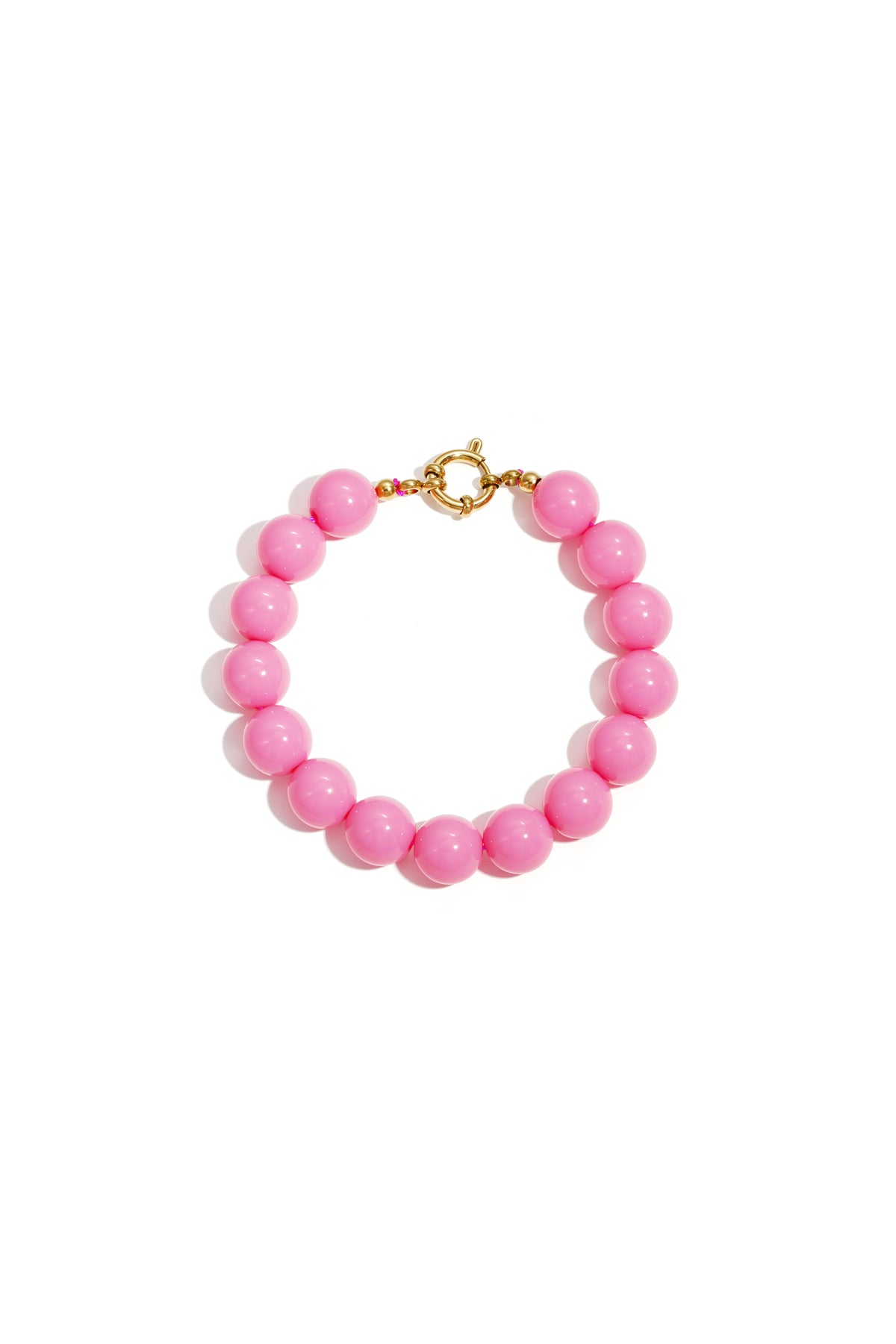 Trendy kralenarmband dames in zachte kleur