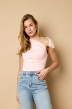 Mouwloze off shoulder top dames voor casual outfits