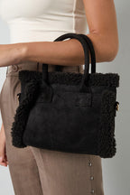 Demi patchwork shopper in beige, bruin of zwart | Zia Dee