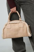 Mabel teddy schoudertas in beige, bruin of zwart | Zia Dee
