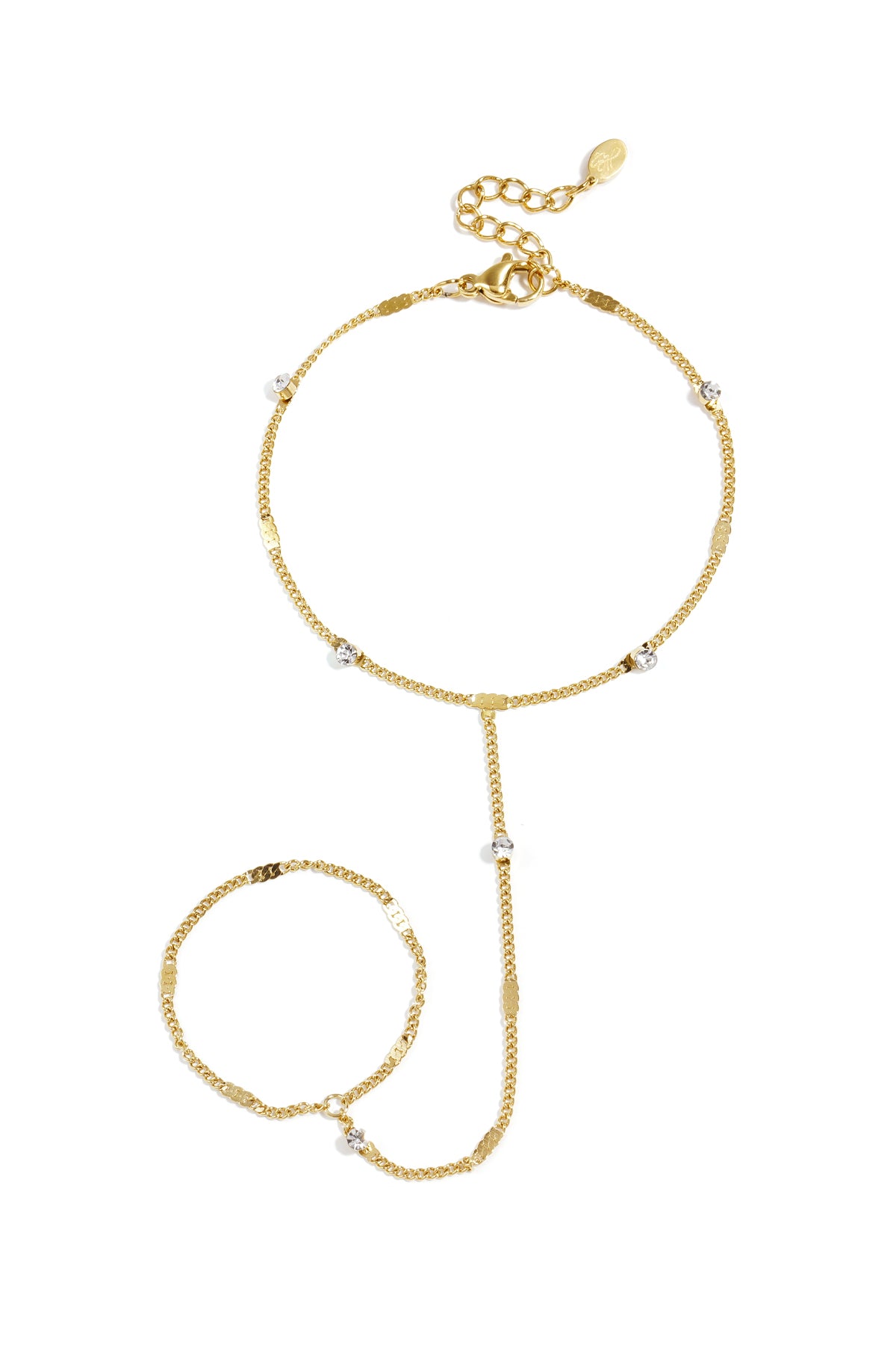 Hand chain met steentjes