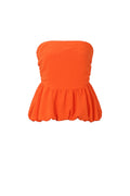 Off shoulder top dames elegant in wit zwart of oranje