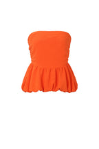 Off shoulder top dames elegant in wit zwart of oranje