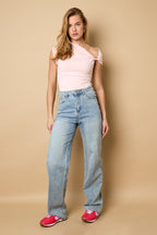 Dames off shoulder top voor lente en zomer