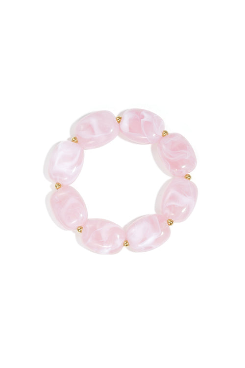 Armband met squoval  kralen